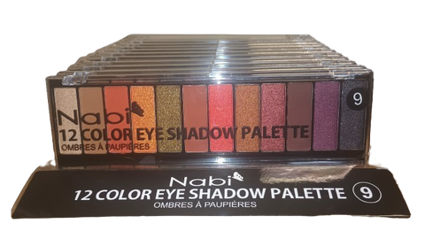 A502(09) - 12COLOR EYESHADOW PALETTE 12PCS DISPLAY SET