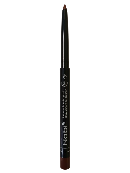 AGL01 BROWN Up to 24H Waterproof Retractable Gel Liner Pencil with Sharpener 12Pcs/Pack