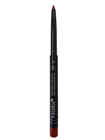 AGL09 HOT RED Up to 24H Waterproof Retractable Gel Liner Pencil with Sharpener 12Pcs/Pack