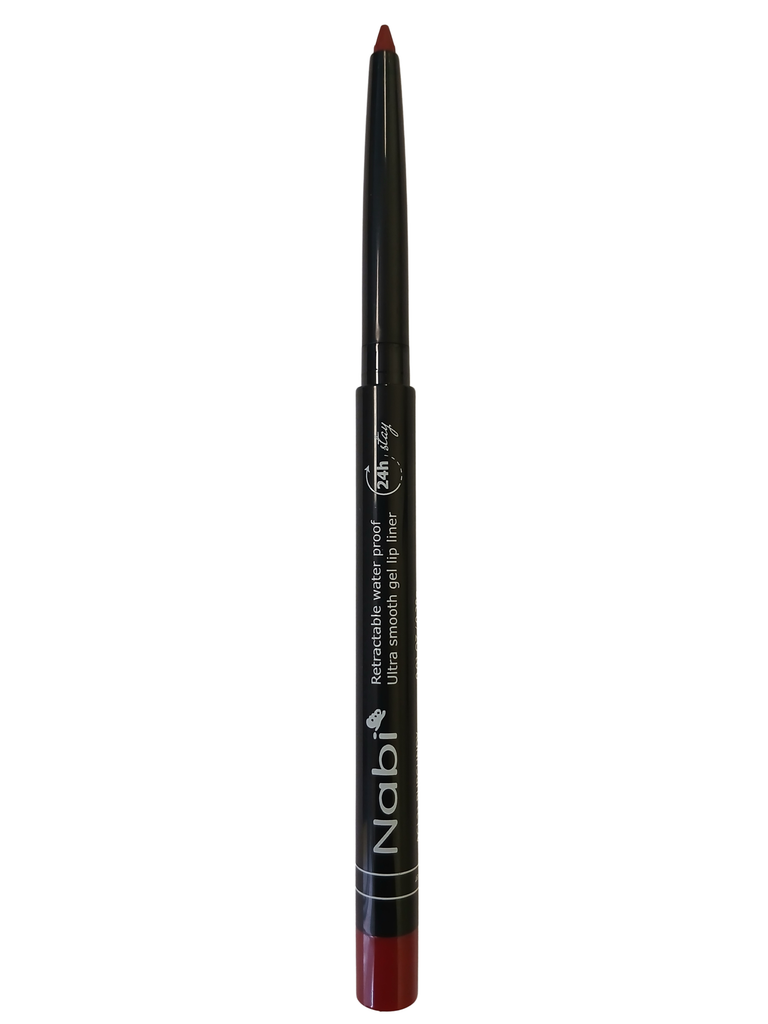 AGL21 BURGUNDY Up to 24H Waterproof Retractable Gel Liner Pencil with Sharpener 12Pcs/Pack
