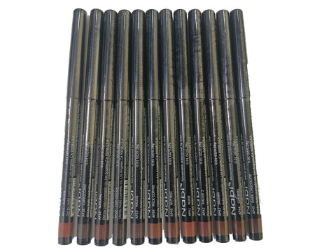 APS12B-Nabi 12 Pieces, 12 Colors Retractable Lip Liner Pencil (BROWN TONE , 5)