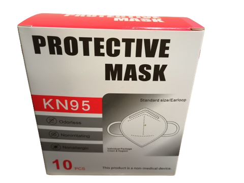 C-502: KN95 BLACK/WHAT FACE MASK 10PCS/PACK