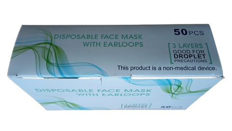 MB-04 3 Ply Blue Disposable Face Mask 50Pcs/Box