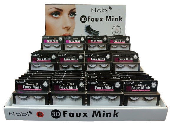 FMD-03R 12styles Nabi 3D Faux Mink Eyelash Set R