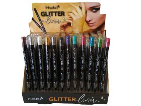 GL36-GLITTER GEL LINER 12 ASSORTED COLOR SET