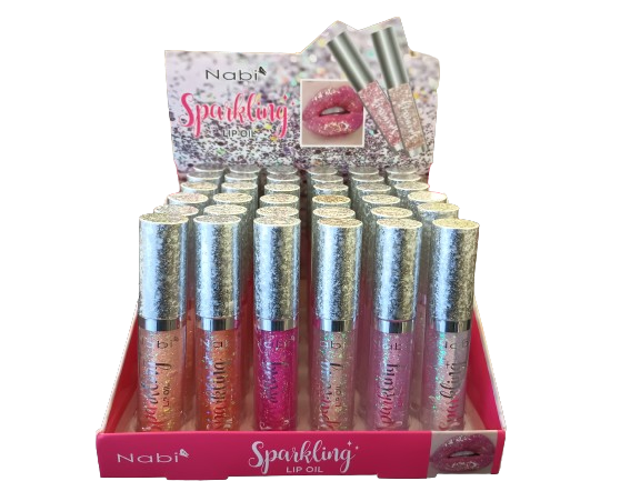 GLO-36 SPARKLING LIP OIL 36 PCS / DISPLAY SET