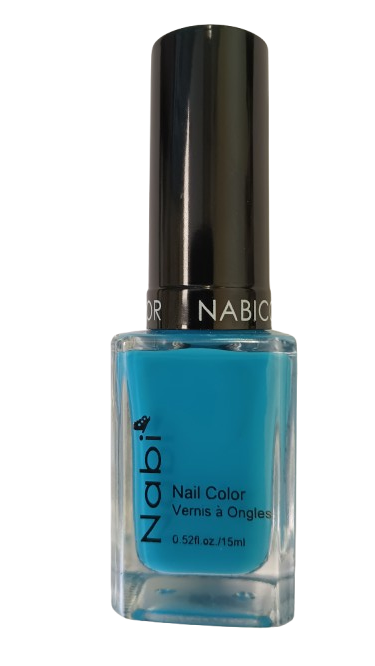 NP41(NEW) - NABI 5 NAIL POLISH L.BLUE 12Pcs/Pack