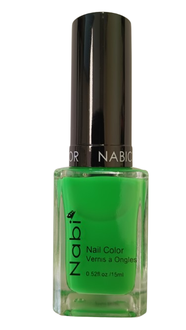 NP98(NEW) - NABI 5 NAIL POLISH BRIGHT GREEN 12Pcs/Pack