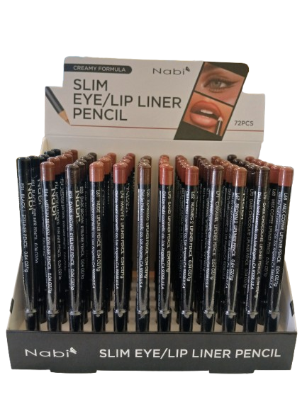 SEL-72B SLIM EYE/LIP LINER PENCIL 72 PCS SET (BROWN TONE)