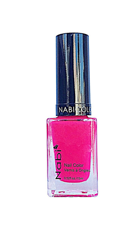 NP105 - Nabi 5 Nail Polish  Neon Hot Pink 12Pcs/Pack