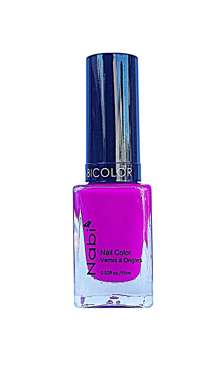 NP111 - Nabi 5 Nail Polish  Bright Purple 12Pcs/Pack