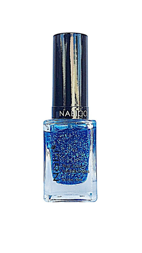 NP137 - Nabi 5 Nail Polish Teal Glitter 12Pcs/Pack