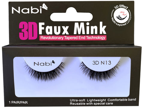 3D N13 - Nabi 3D Faux Mink Eyelash 12PCS/PACK