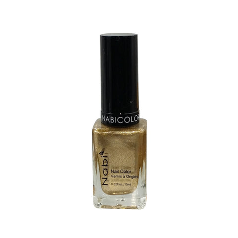 NP146 - NABI 5 NAIL POLISH METALLIC GOLD 12Pcs/Pack