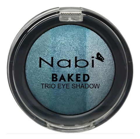 TE15 - BAKED TRIO EYESHADOW OCEAN BLUE 12PCS/PACK