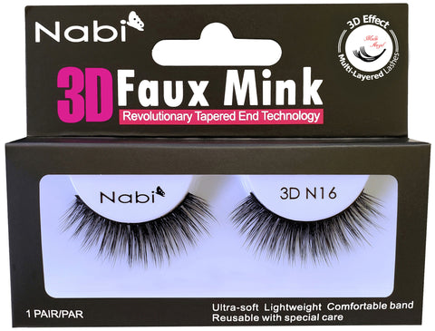 3D N16 - Nabi 3D Faux Mink Eyelash 12PCS/PACK