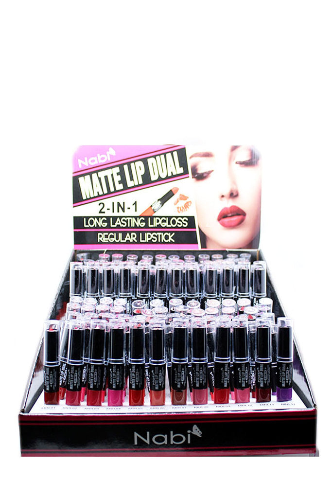 DL24 - 2 in 1 Matte Lip 144Pcs Set