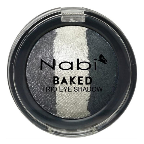 TE01 - BAKED TRIO EYESHADOW WHITE 12PCS/PACK