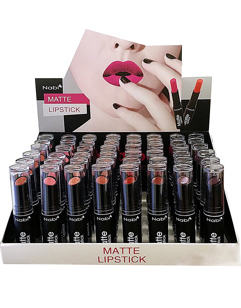 MLS48 I - MATTE LIPSTICK 8 COLORS 48pcs SET I