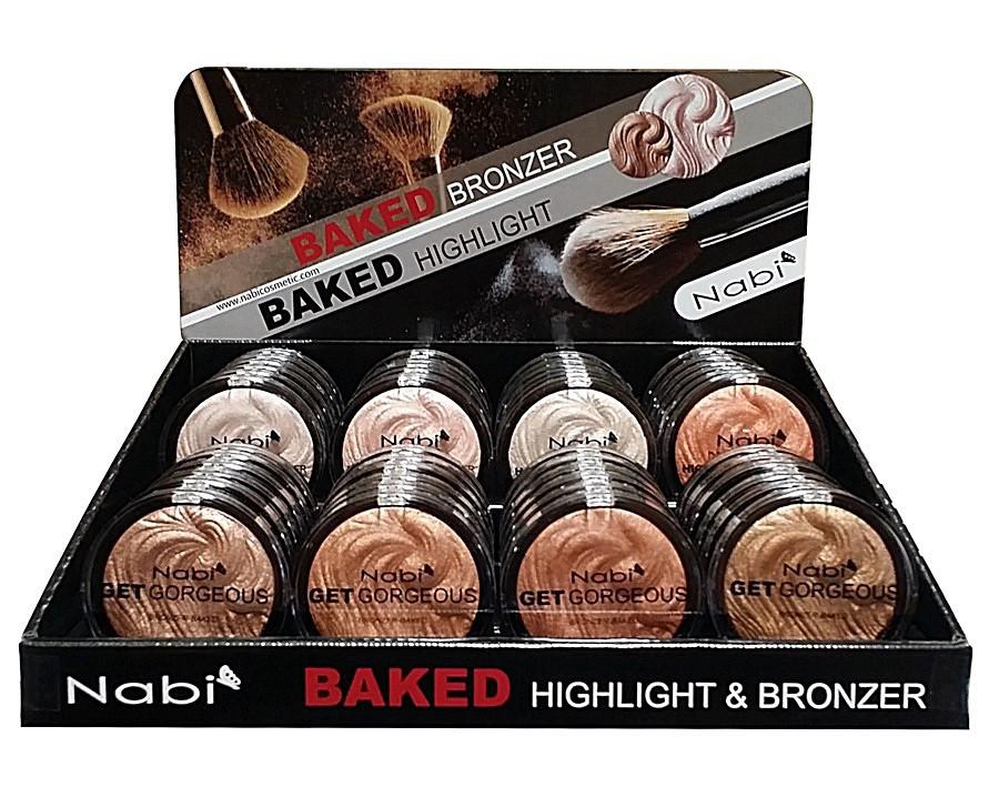 A783 - BAKED HIGHLIGHT & BRONZER 48PCS DISPLAY SET