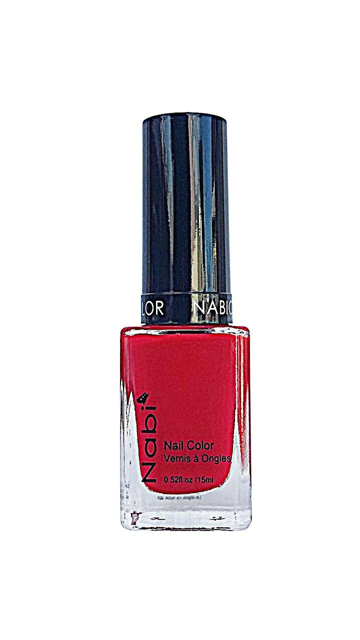 NP24 - Nabi 5 Nail Polish Hot Red 12Pcs/Pack