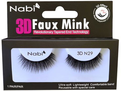 3D N29 - Nabi 3D Faux Mink Eyelash 12PCS/PACK