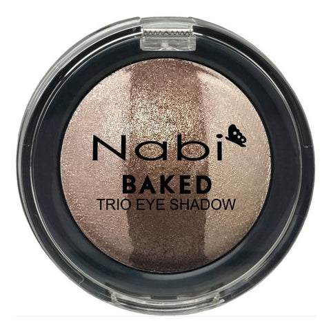 TE02 - BAKED TRIO EYESHADOW BROWN 12PCS/PACK