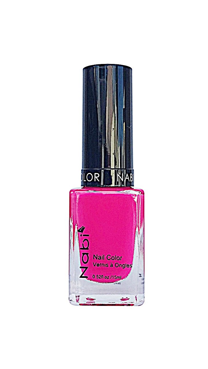 NP35 - Nabi 5 Nail Polish Neon Pink 12Pcs/Pack