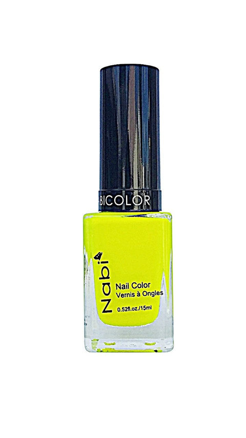 NP36 - Nabi 5 Nail Polish Neon Funky Yellow 12Pcs/Pack