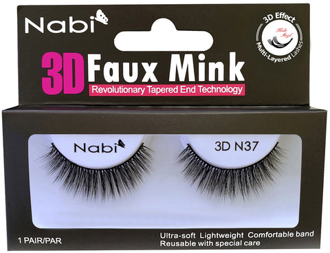 3D N37 - Nabi 3D Faux Mink Eyelash 12PCS/PACK