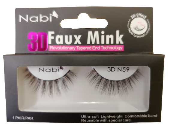 3D N59 - Nabi 3D Faux Mink Eyelash 12PCS/PACK