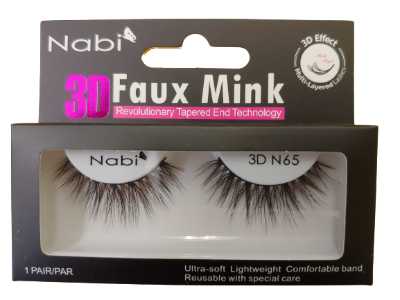 3D N65 - Nabi 3D Faux Mink Eyelash 12PCS/PACK