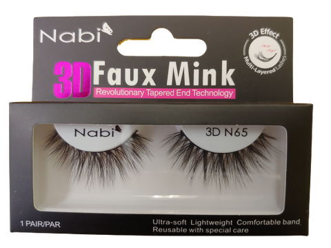 3D N65 - Nabi 3D Faux Mink Eyelash 12PCS/PACK