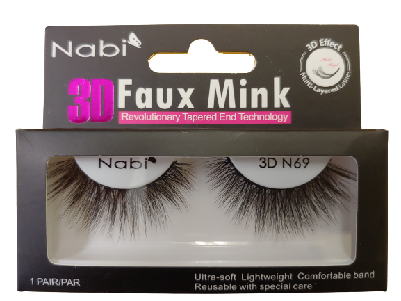 3D N69 - Nabi 3D Faux Mink Eyelash 12PCS/PACK