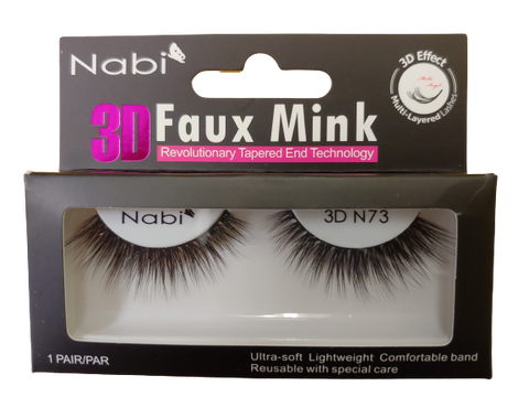 3D N73 - Nabi 3D Faux Mink Eyelash 12PCS/PACK