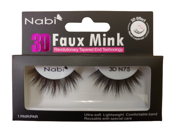 3D N75 - Nabi 3D Faux Mink Eyelash 12PCS/PACK