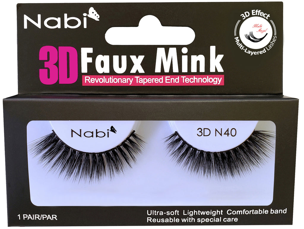 3D N40 - Nabi 3D Faux Mink Eyelash 12PCS/PACK