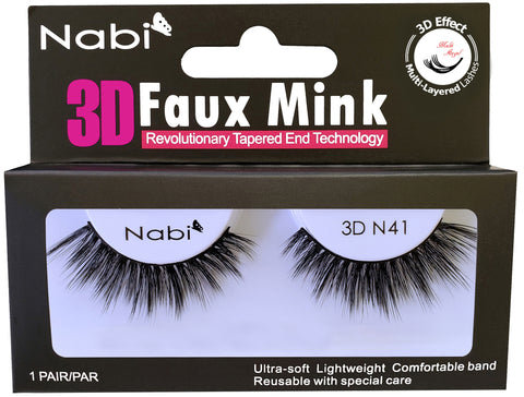 3D N41 - Nabi 3D Faux Mink Eyelash 12PCS/PACK