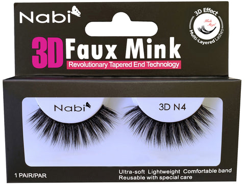 3D N4 - Nabi 3D Faux Mink Eyelash 12PCS/PACK