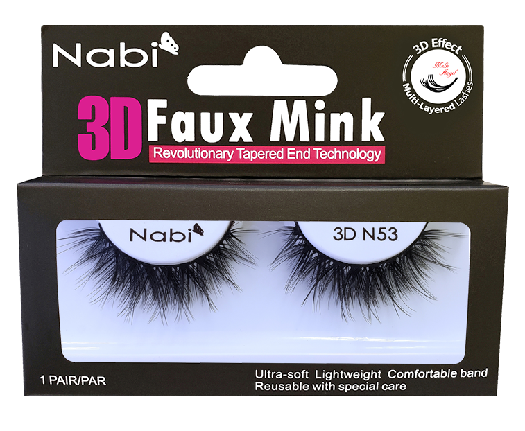 3D N53 - Nabi 3D Faux Mink Eyelash 12PCS/PACK