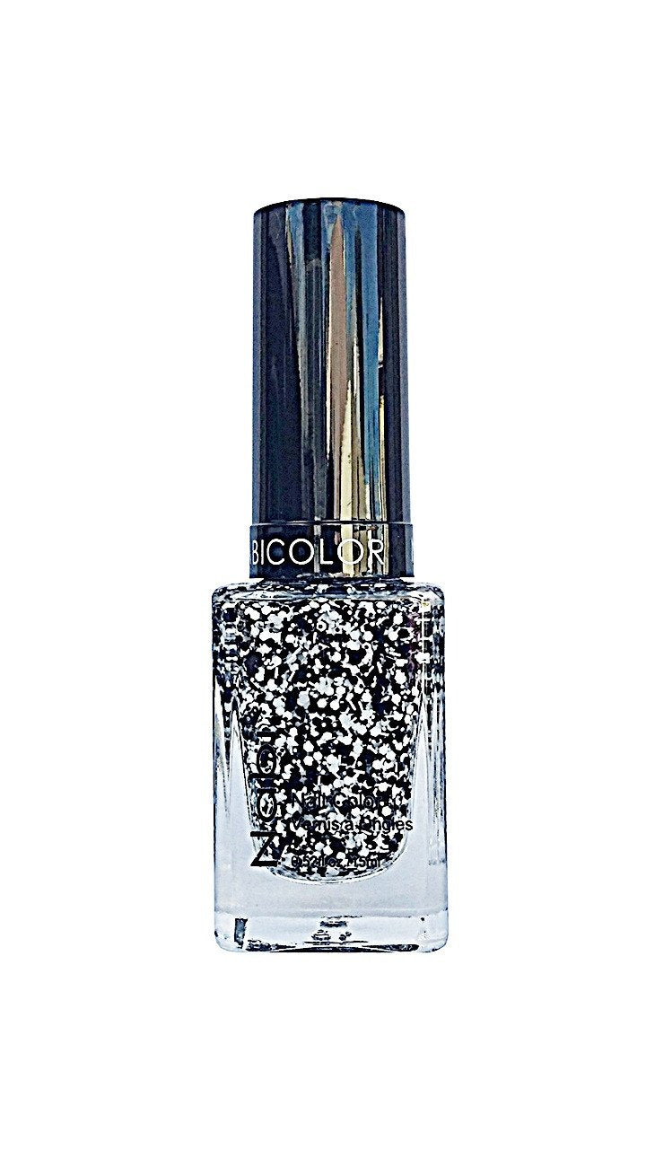 NP59 - Nabi 5 Nail Polish Black Flake 12Pcs/Pack