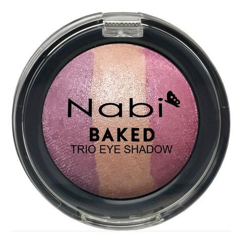 TE05 - BAKED TRIO EYESHADOW PEACH 12PCS/PACK