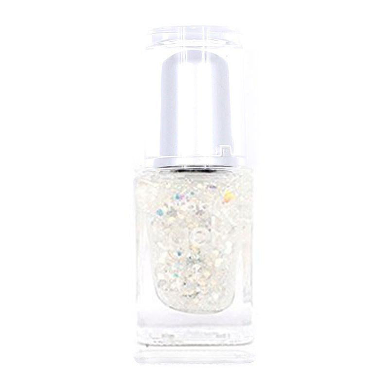 NG81 - New Gel Nail Polish Clear Round Glitter 12Pcs/Pack