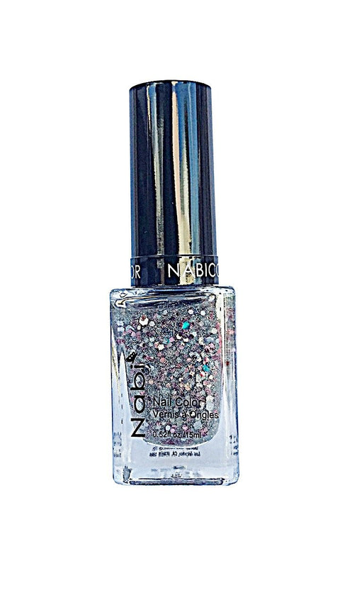 NP82 - Nabi 5 Nail Polish New Multi Glitter 12Pcs/Pack