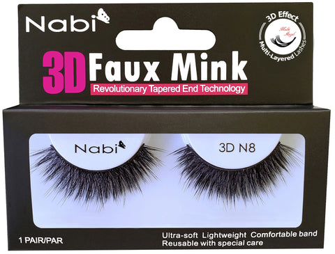 3D N8 - Nabi 3D Faux Mink Eyelash 12PCS/PACK