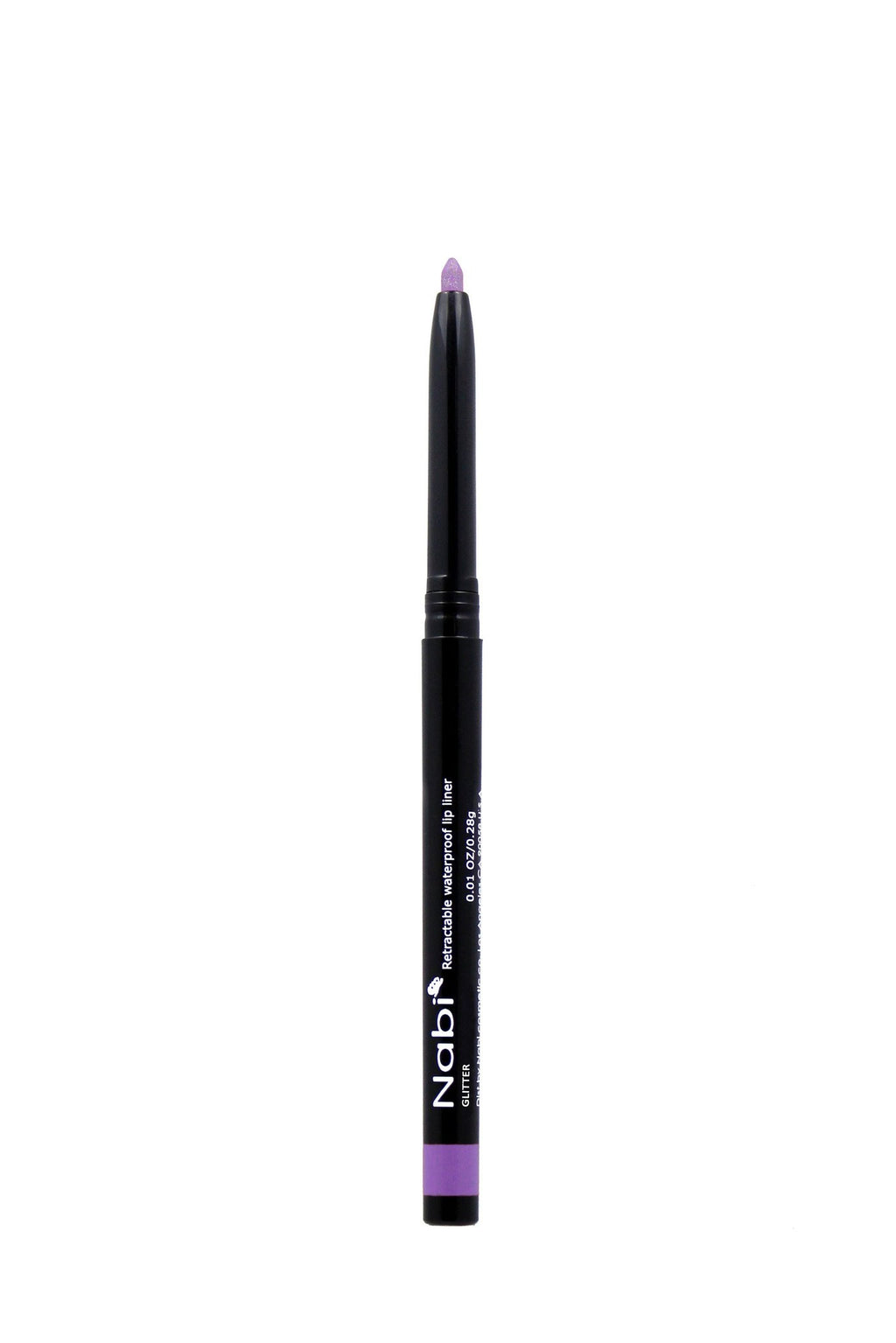 AP33 - Retractable Auto Lip Liner Pencil Purple Glitter 12Pcs/Pack