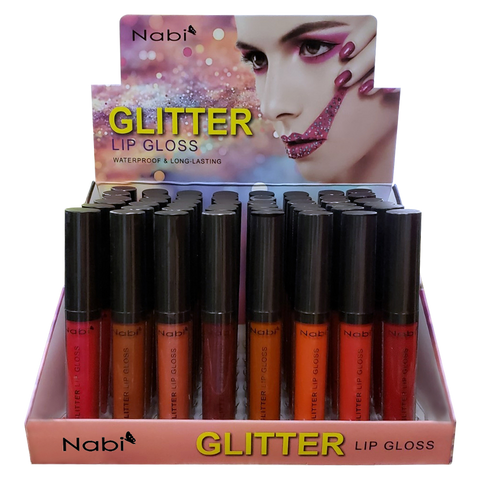 48PCS GLITTER LIPGLOSS DISPLAY SET (GLG-48)