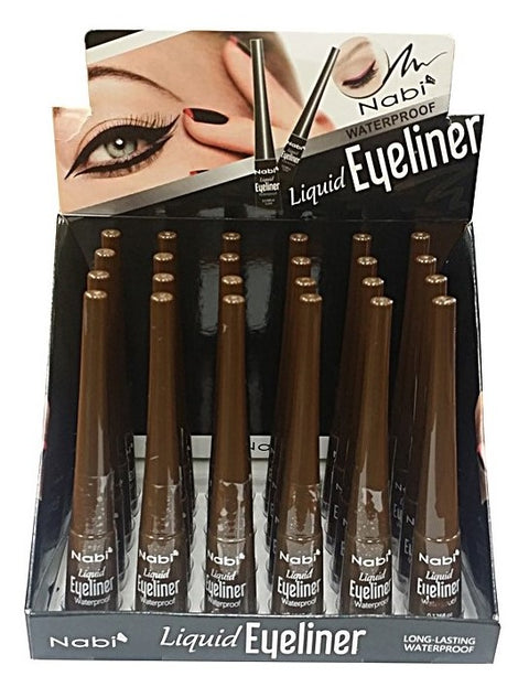 LE 02 - LIQUID EYELINER 24PCS Pack BROWN