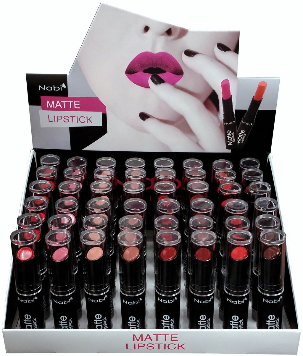 MLS48 L- MATTE LIPSTICK 8 COLORS 48pcs SET L