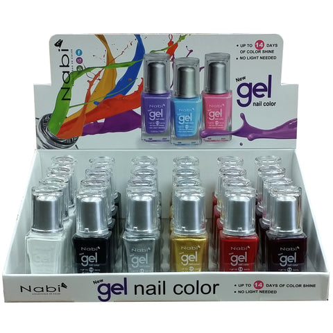 NG24A - 24 PCS NEW GEL NAIL POLISH SET A